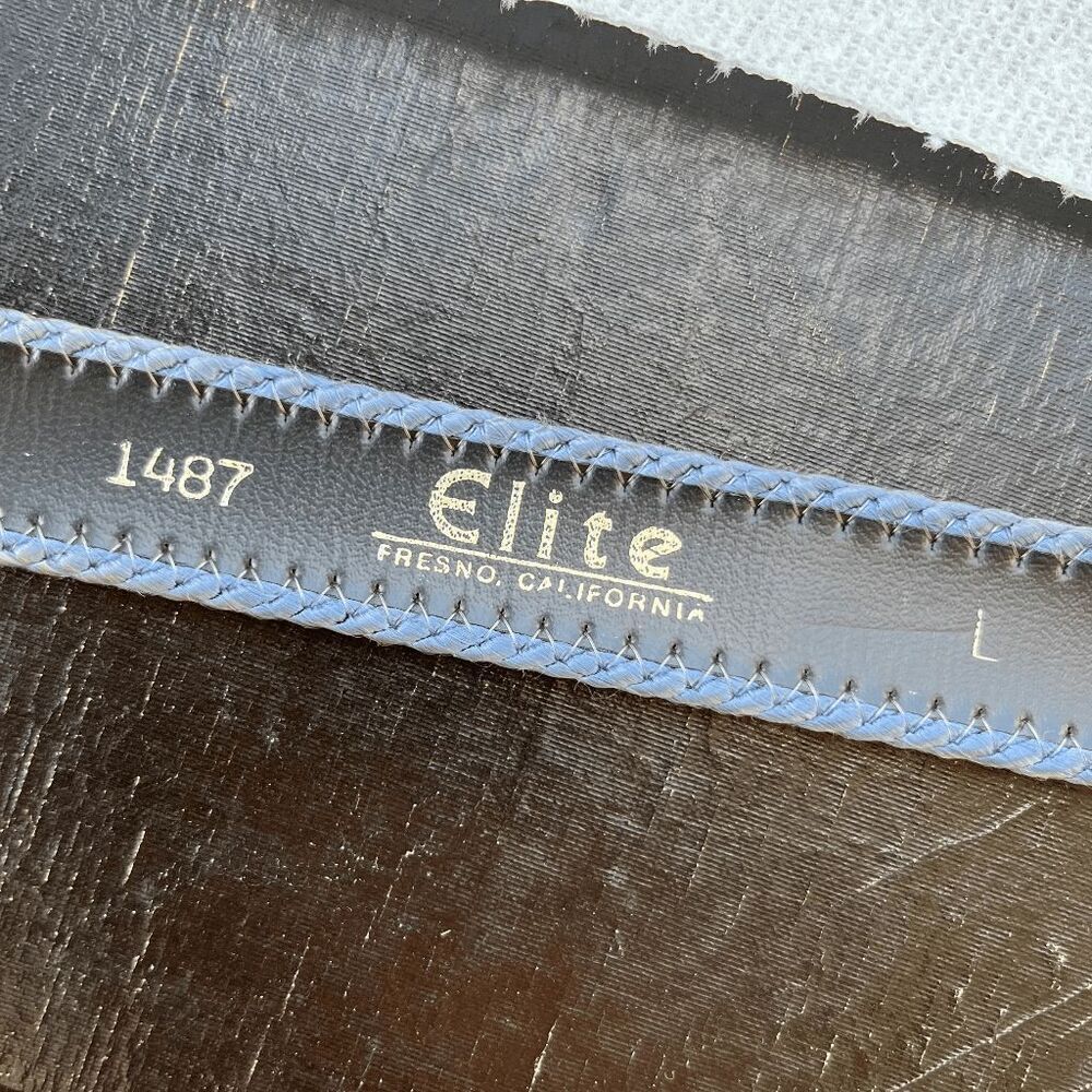Vintage Elite Southwestern Woven Belt w/ Century Canada Silver Buckle - L - Picture 8 of 8